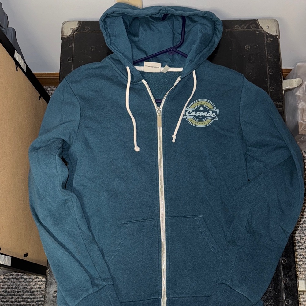 Women's Teal Zip-Up Hoodie